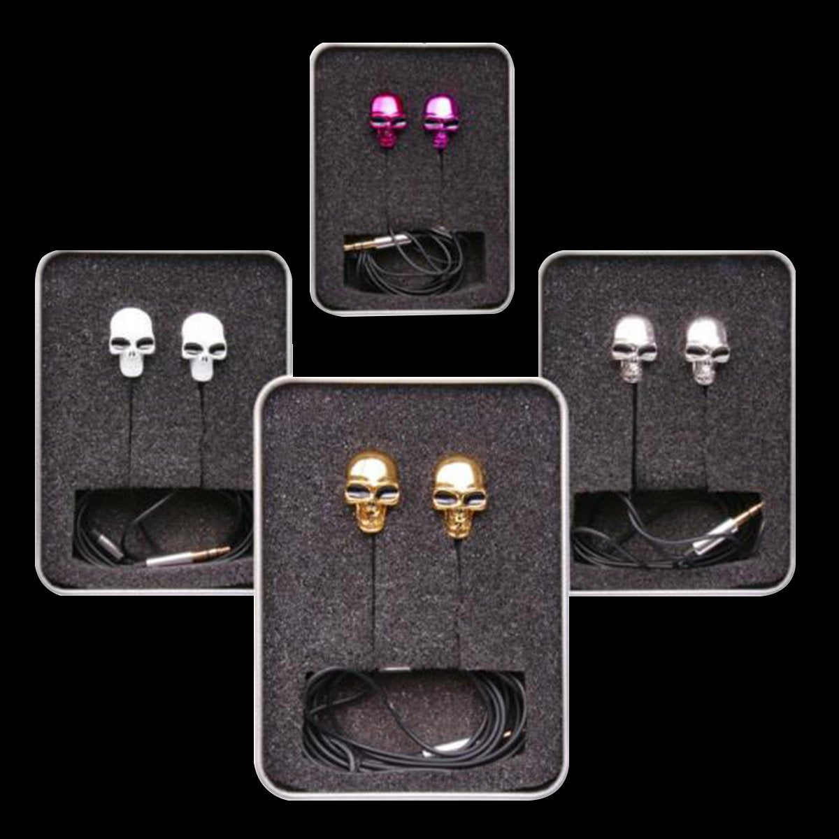 Metal Skull Earbuds