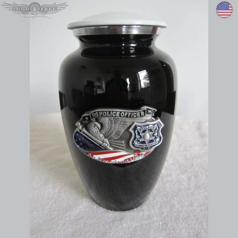 Police Cremation Urn—BK