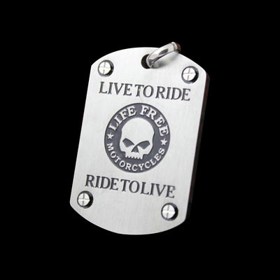 Live To Ride Dog Tag