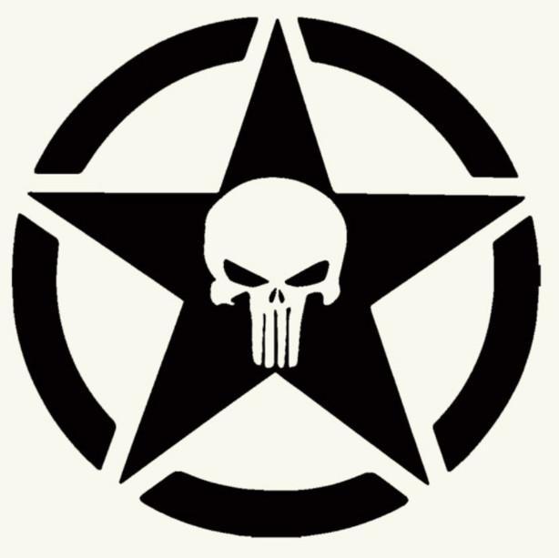 Skull Army Sticker
