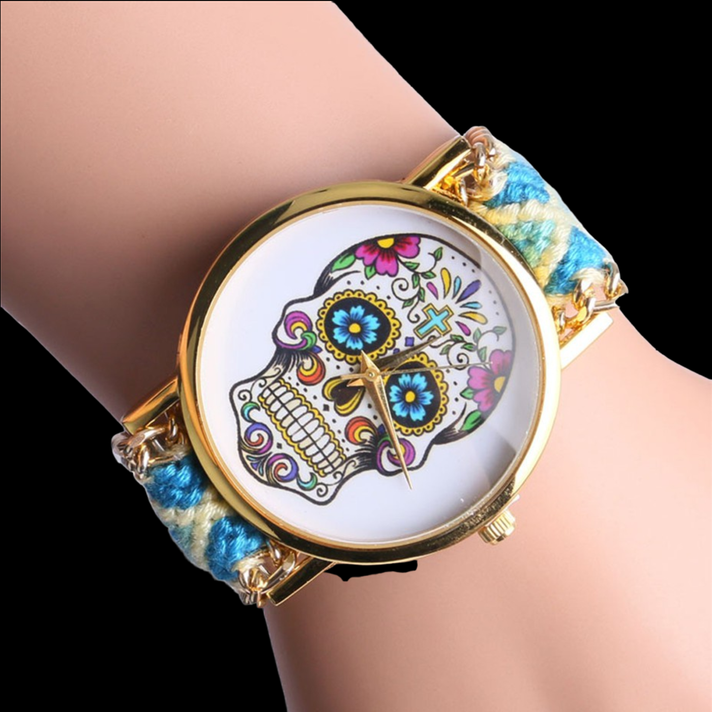 Hand-Knit Sugar Skull Watches