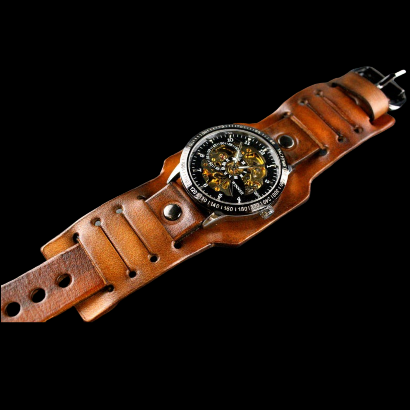 The Renegade Leather Cuff Watch
