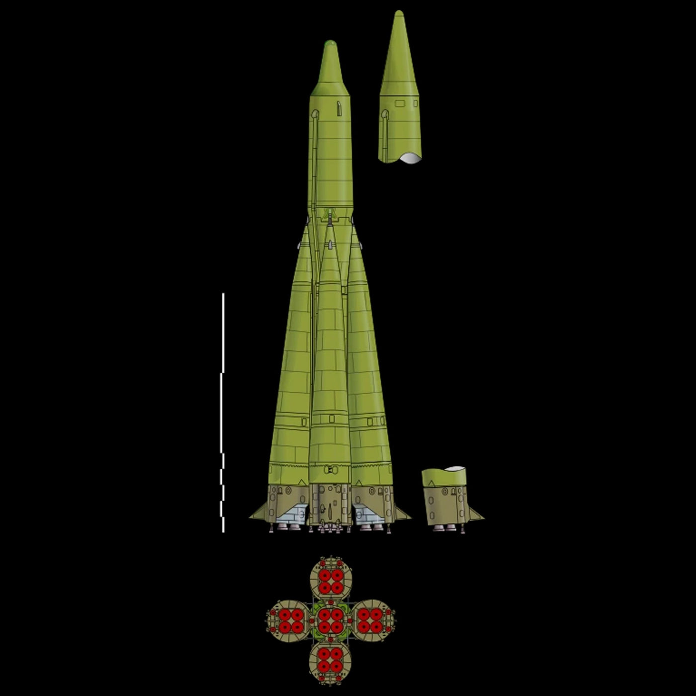 3 Megaton  R7 Semyorka Nuclear Missile