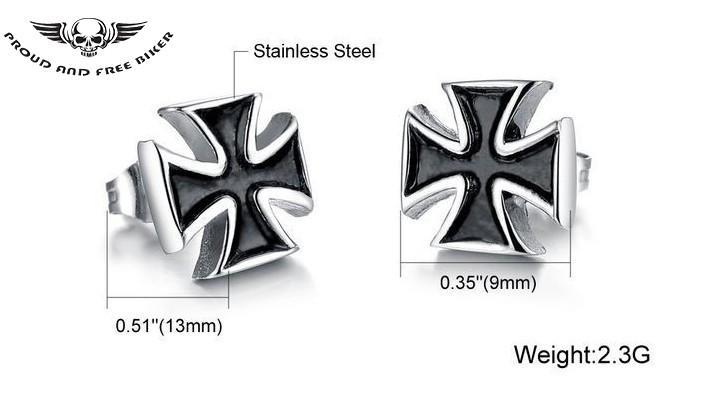 Iron Cross Earrings