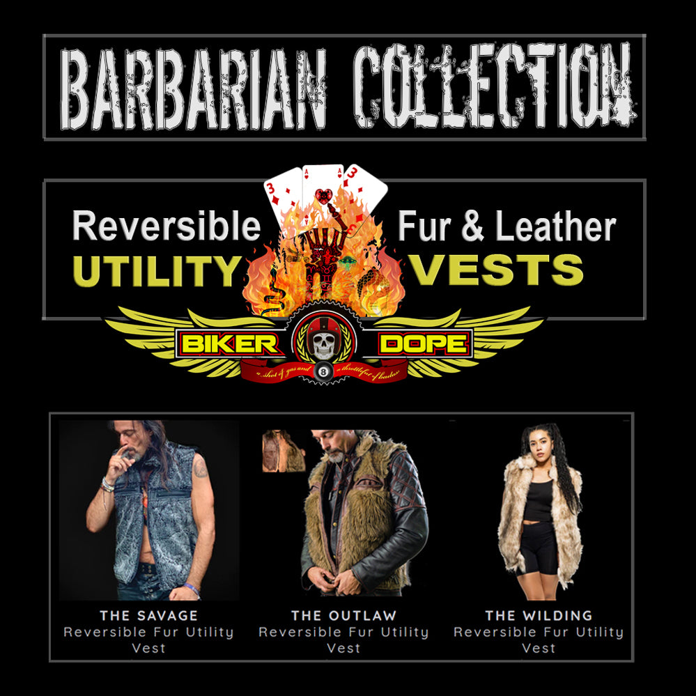 <b>THE SAVAGE</b><BR>Reversible Fur Utility Vest