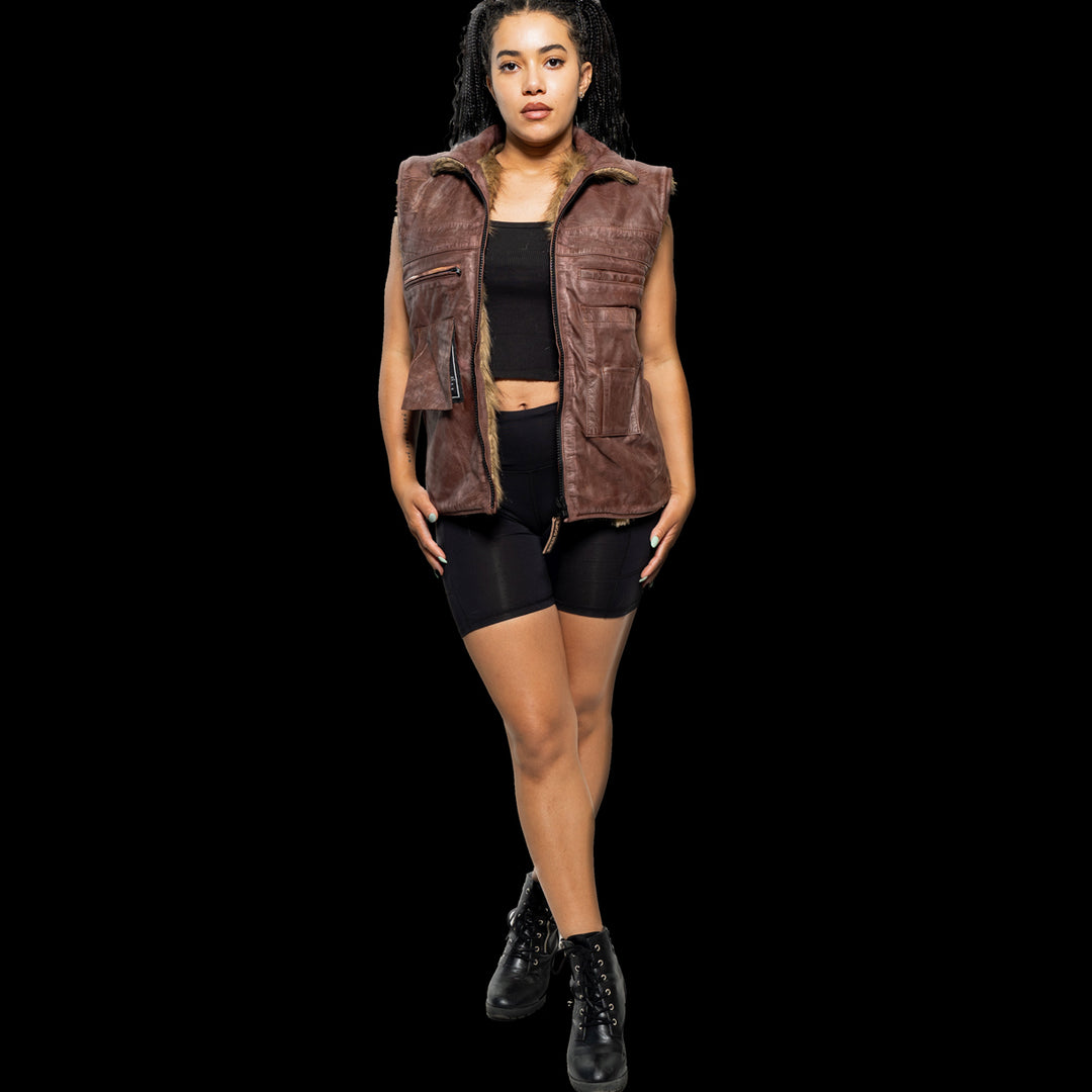 frey フレイ　DOUBLE BEAVER VEST 14912-natr-av6769