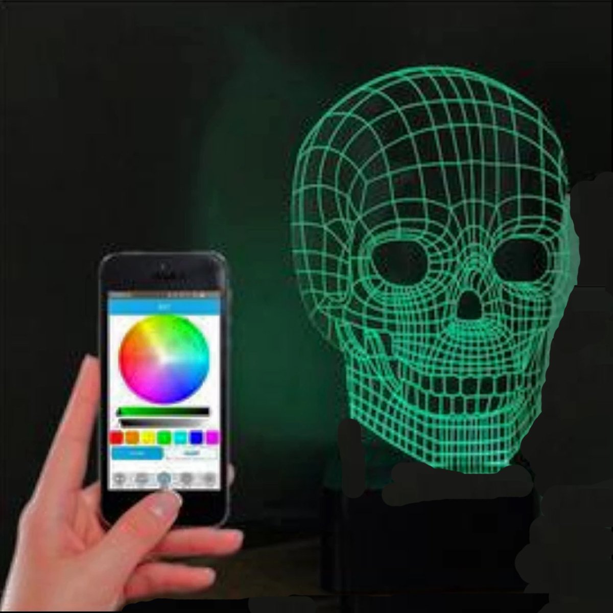 Bluetooth Skull Lamp & Speaker