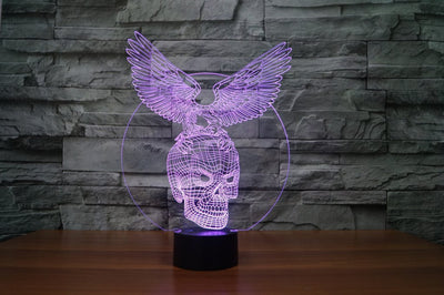 Eagle & Skull 3D Lamp