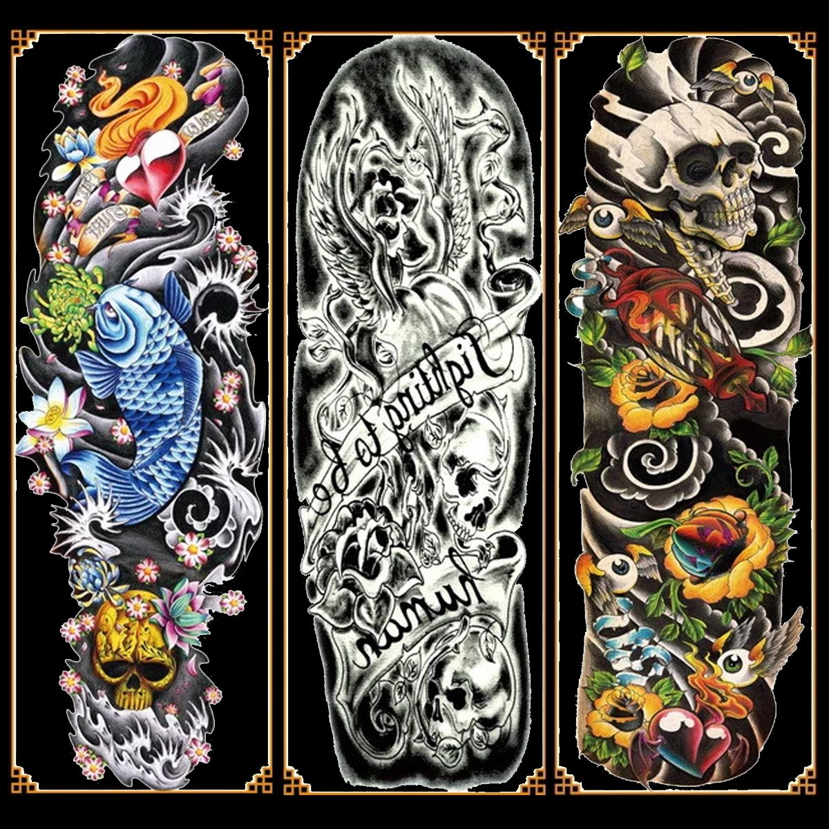 Full Arm Tat Stickers