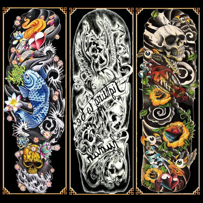 Full Arm Tat Stickers