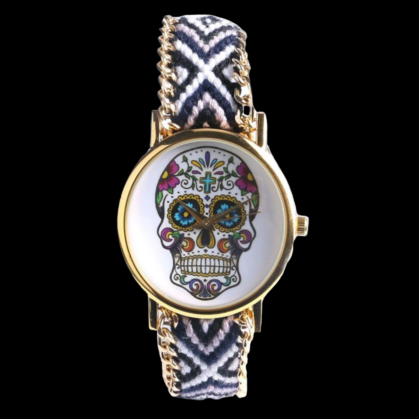 Hand-Knit Sugar Skull Watches