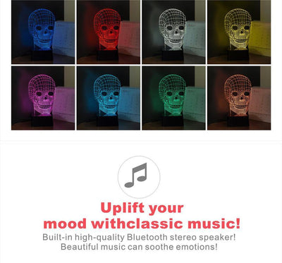 Bluetooth Skull Lamp & Speaker