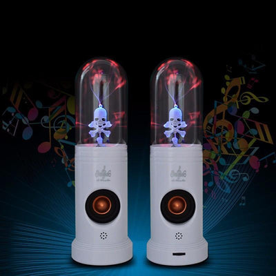 Plasma Ball Skull Speakers