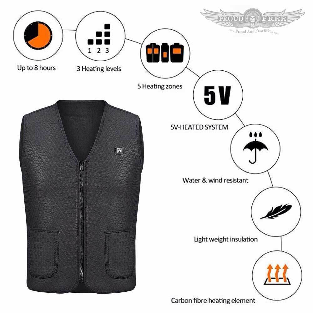 Thermal USB Biker Vest