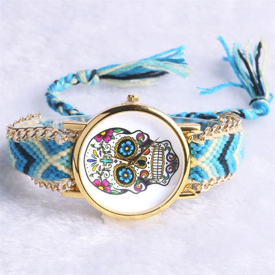 Hand-Knit Sugar Skull Watches