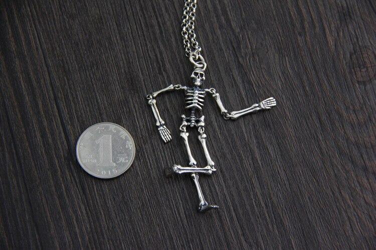 Silver Skeleton Necklace