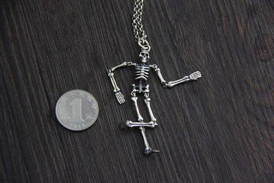 Silver Skeleton Necklace