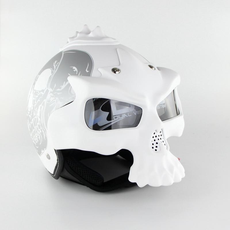 dot skull face motorcycle helmet Skull Helmet – Biker Dope™