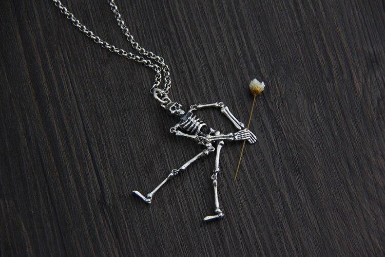 Silver Skeleton Necklace