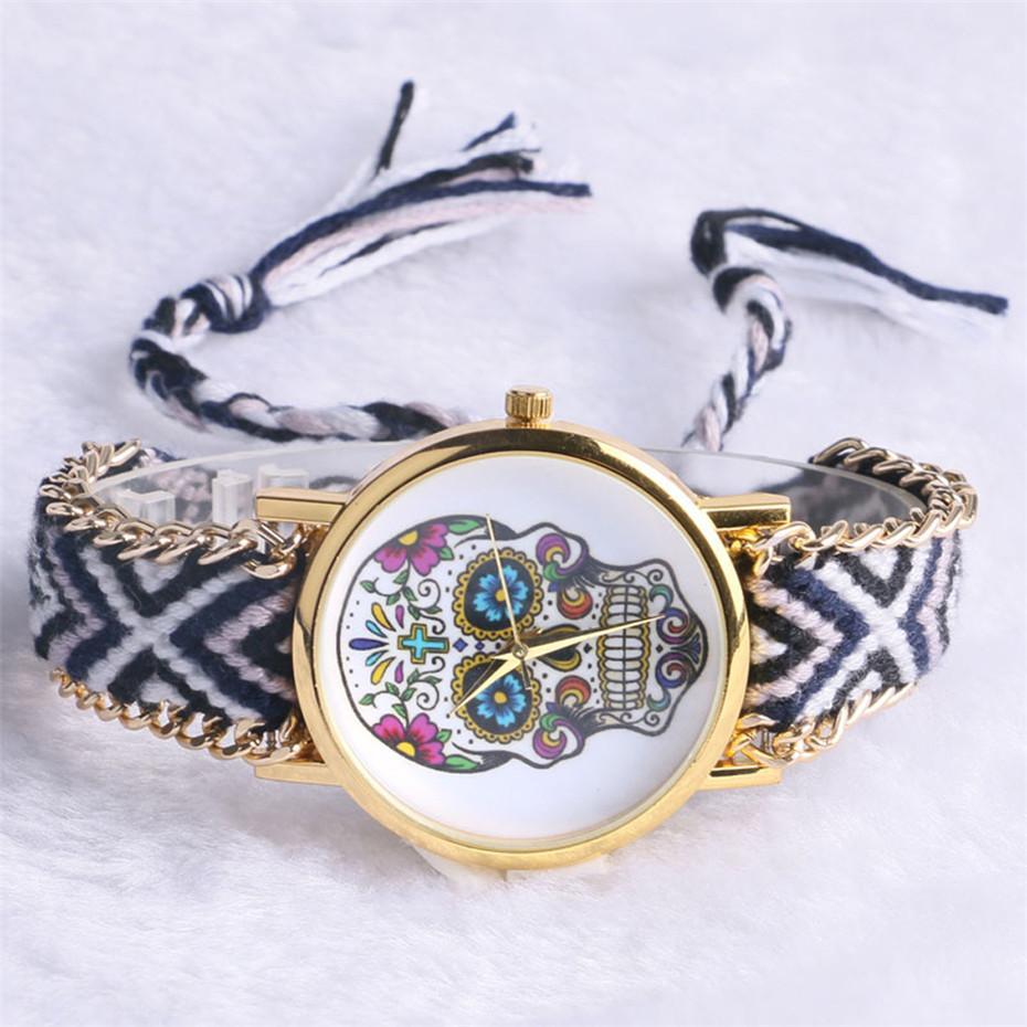 Hand-Knit Sugar Skull Watches