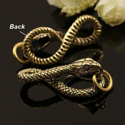 Brass Snake Keychain-Fobs