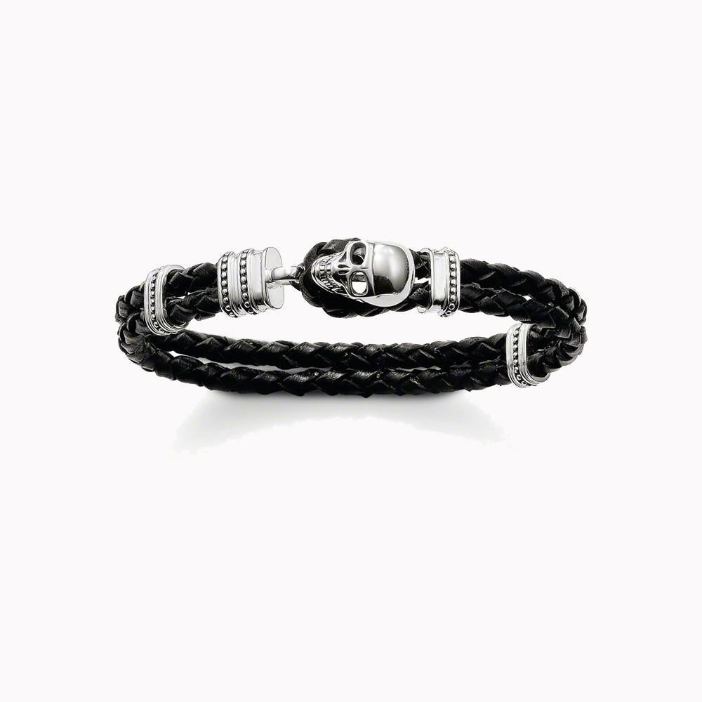 Silver Skull & Leather