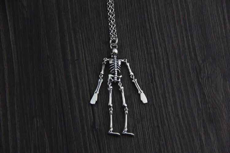 Silver Skeleton Necklace