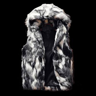 Hooded Fur Vest