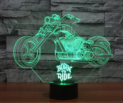 Born to Ride 3D Lamp