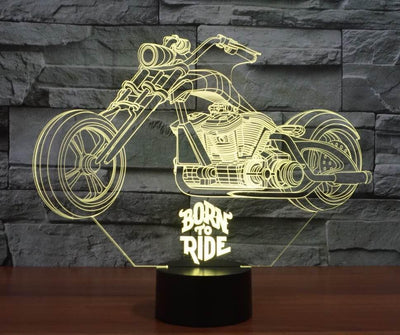 Born to Ride 3D Lamp