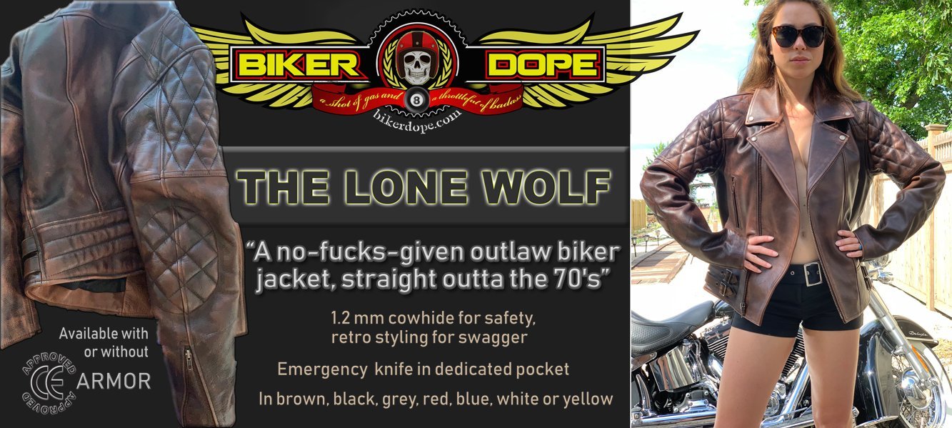 <B>LONE WOLF JACKET</B><BR>Leather, Armored