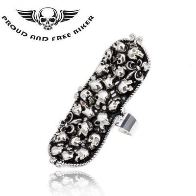 Skulls Knuckle Ring