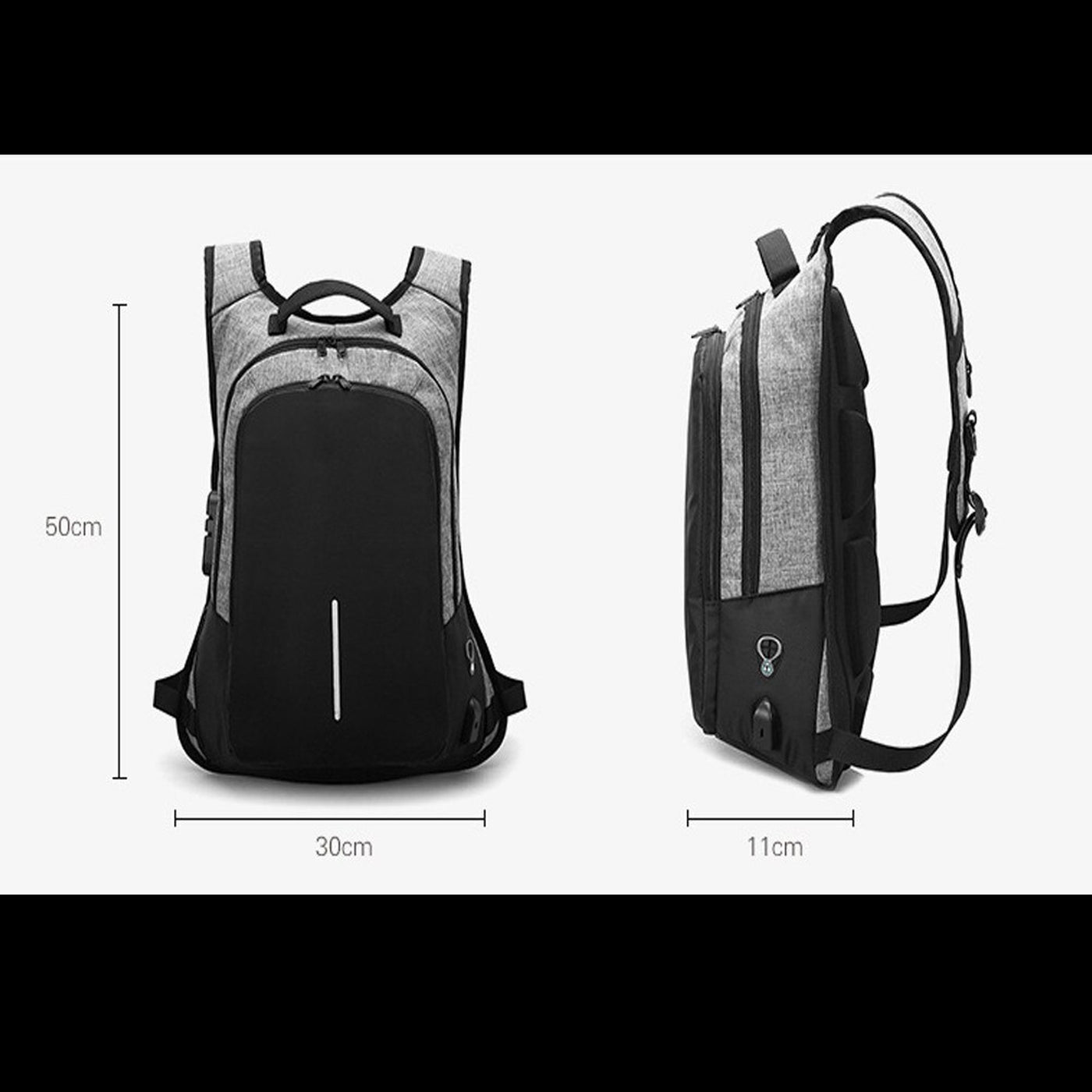 Antitheft Waterproof USB Backpack