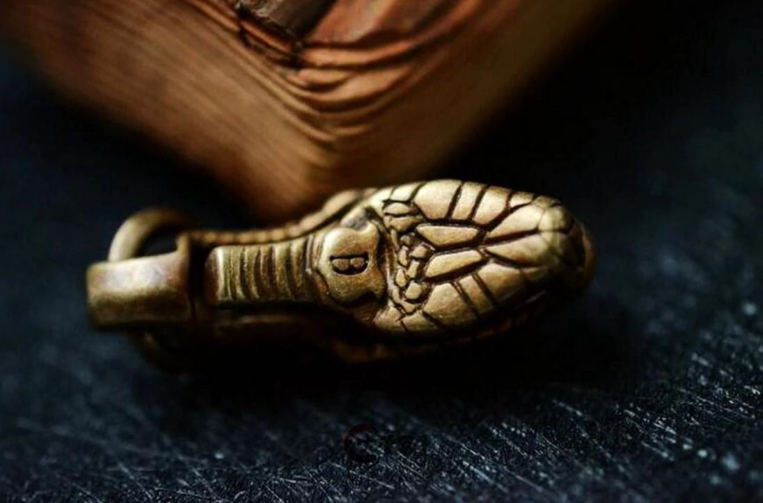 Brass Snake Keychain-Fobs