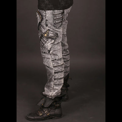 Blade Denim & Leather Pants