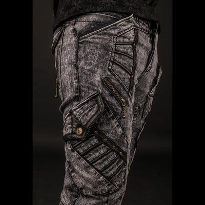 Blade Denim & Leather Pants