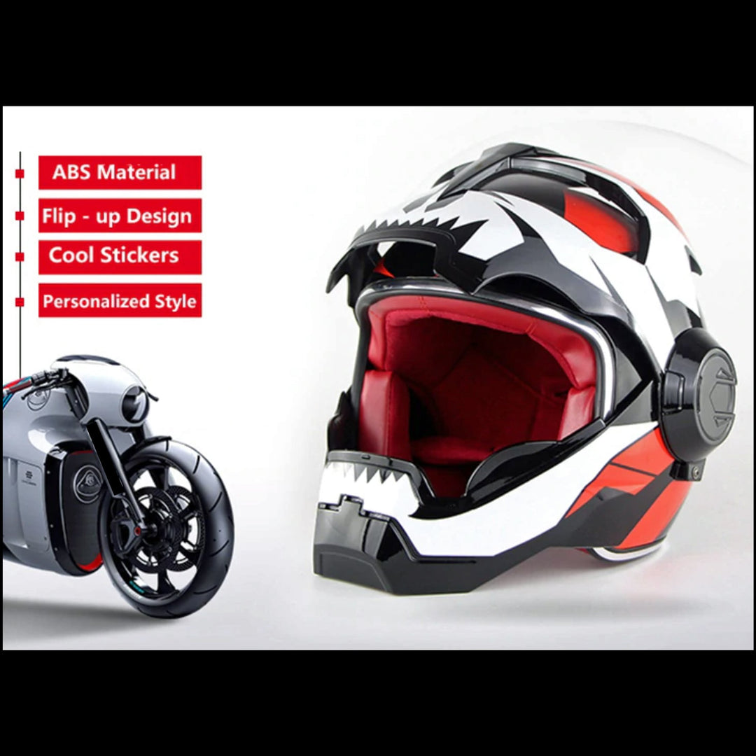 Cyborg Invasion DOT Flip Up Helmets – Biker Dope™