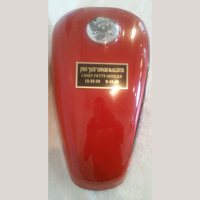 Biker Cremation Urn—RD Tank