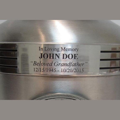 Biker Cremation Urn—Inox