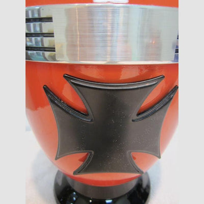 Biker Cremation Urn—Cross