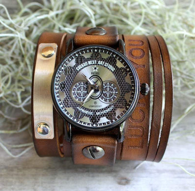 The Adventurer Leather Cuff Watch