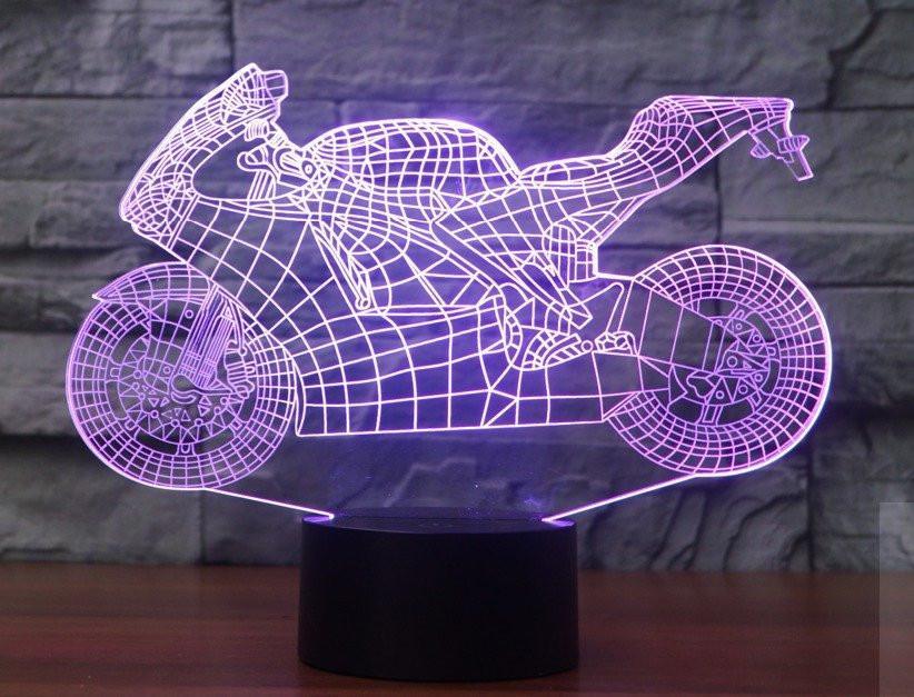 Sportbike 3D Lamp