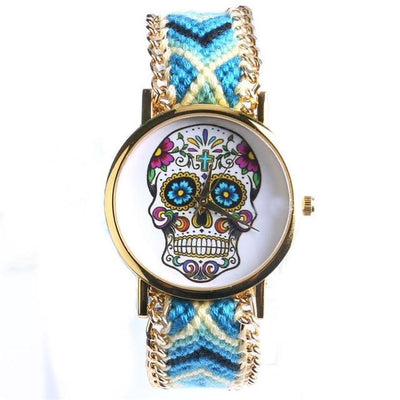 Hand-Knit Sugar Skull Watches