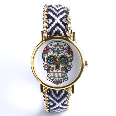 Hand-Knit Sugar Skull Watches