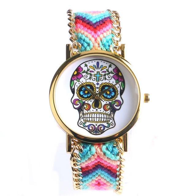 Hand-Knit Sugar Skull Watches