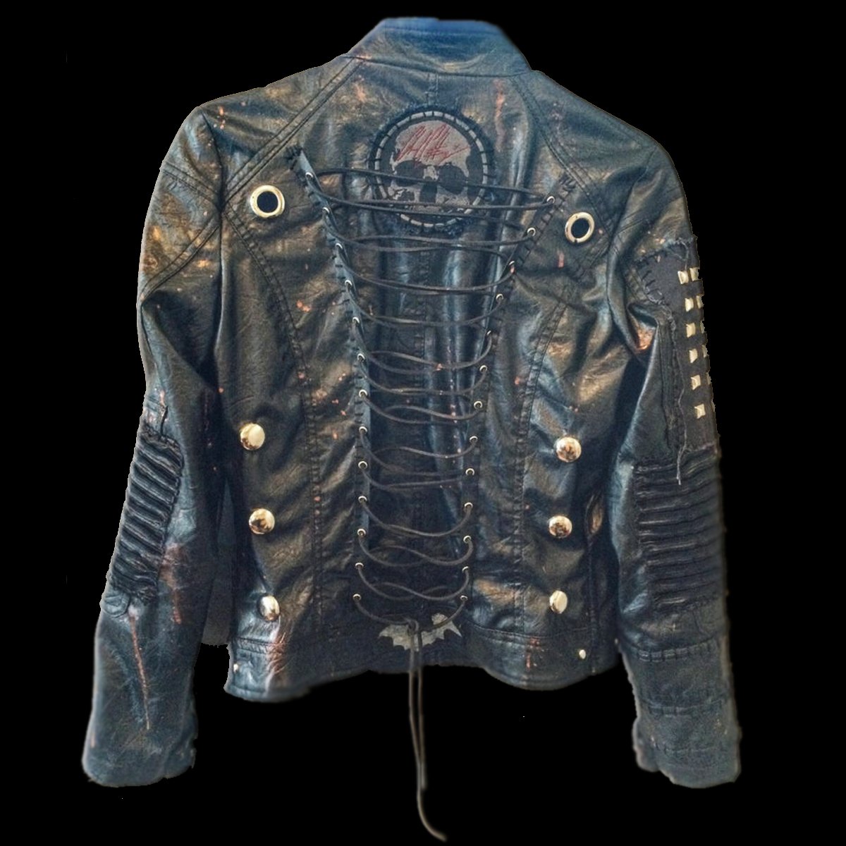 Skull Rider Vegan Biker Jacket