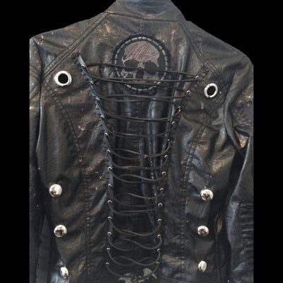 Skull Rider Vegan Biker Jacket