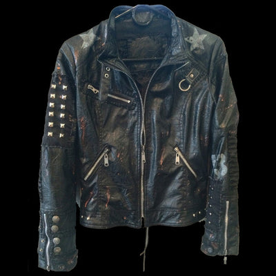 Skull Rider Vegan Biker Jacket