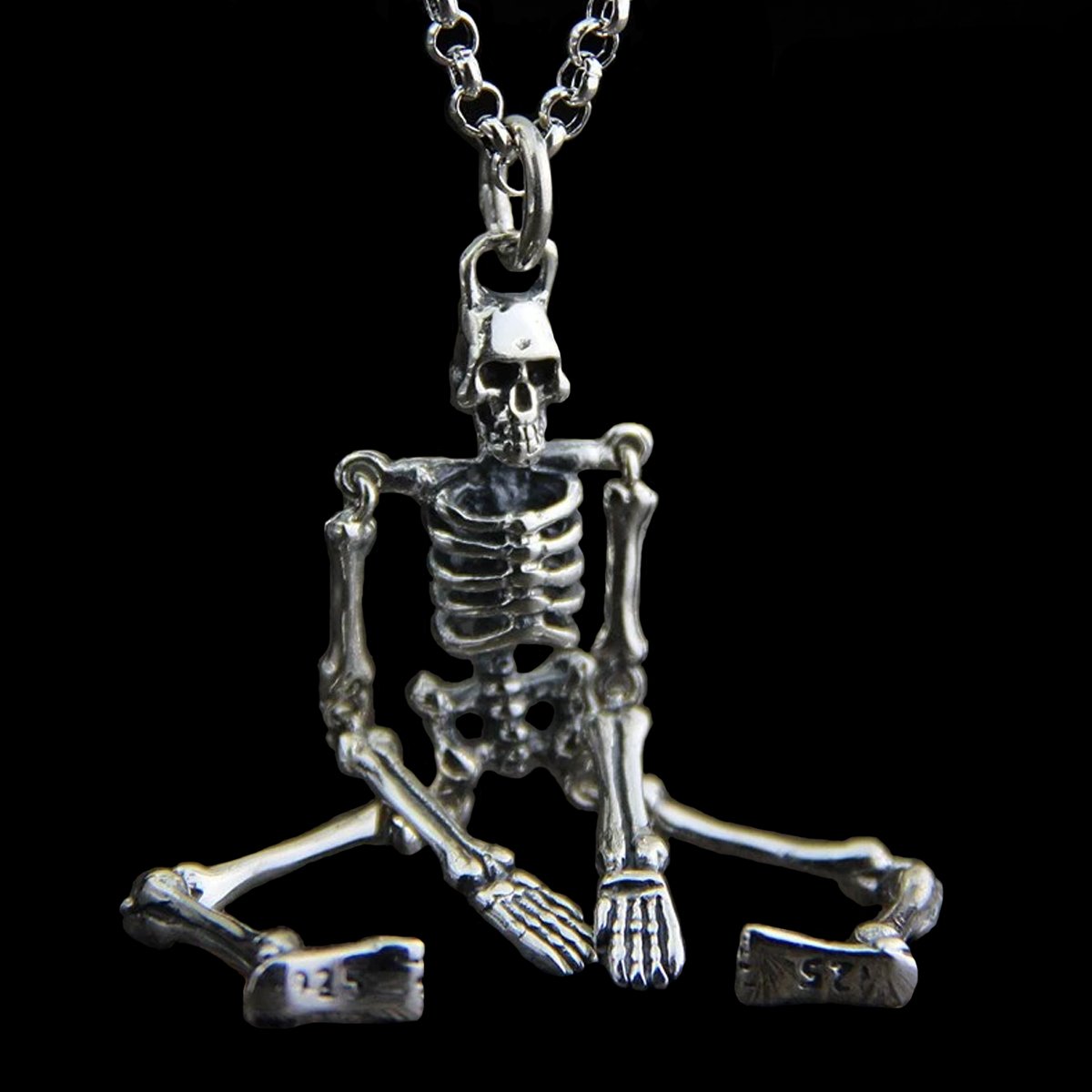 Silver Skeleton Necklace