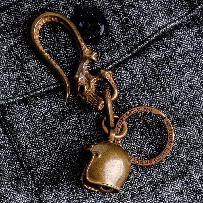 Skull Guardian Bell & Keychain Pendant